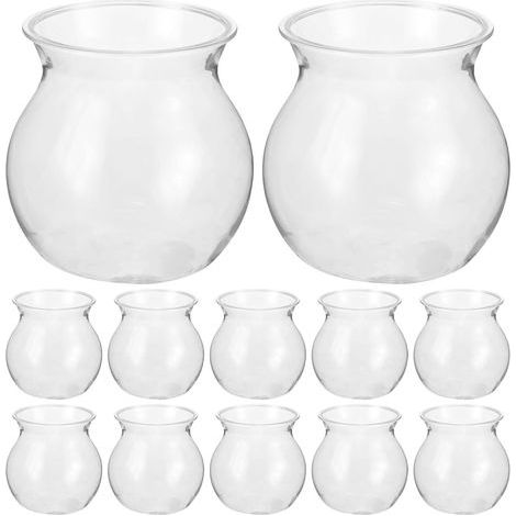 12er Set Terrarium Schalen für Pflanzen Blumenvase Kugelform