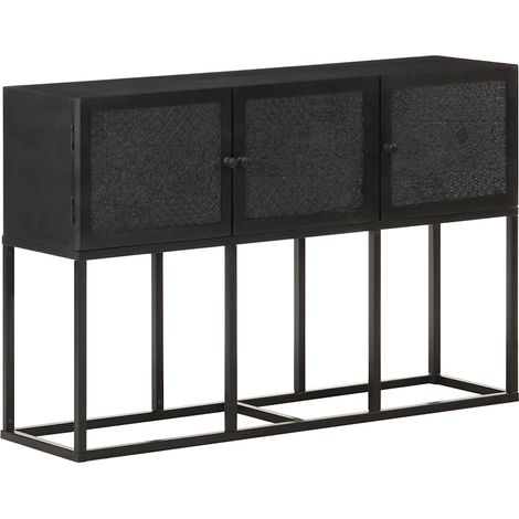 vidaXL Buffet 115x30x76 cm Bois de manguier massif (1/5)
