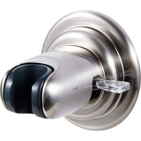 Support de Pommeau de Douche - Ventouse Sous Vide - Réglable 15° - Universel 20 mm - ABS - Sans Perçage - 1 Pièce