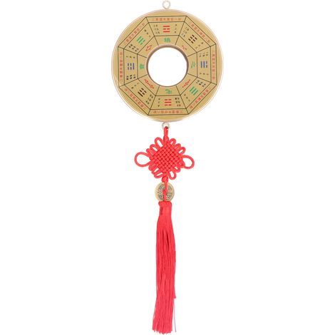 Miroir Bagua Feng Shui pour Voiture - Attire la Richesse et l'Énergie Positive - Pendaison Accessoire Auto Porte-Bonheur (1/5)