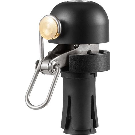 Tappo per campanello da bicicletta per manubrio, per pedalare in sicurezza, suono forte, 18/25 mm, nero (1/5)
