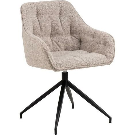 Silla Norsica 763, Beige, 82x57x55cm, Tapiz, Metálico (1/5)