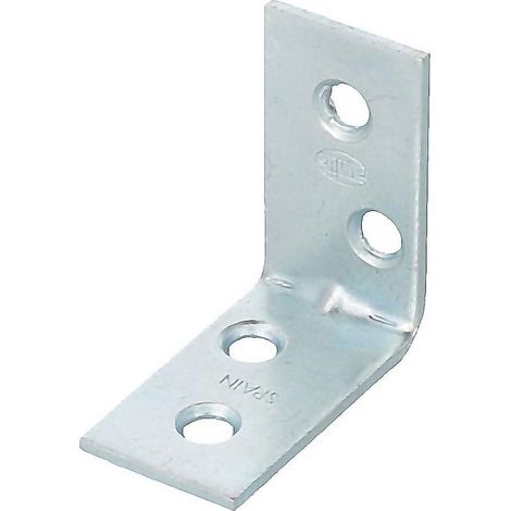 AMIG angulos zincados n1-30 , Angulo refuerzo zincado. Medidas: 30x16x1.5mm. Filo recto. (1/3)