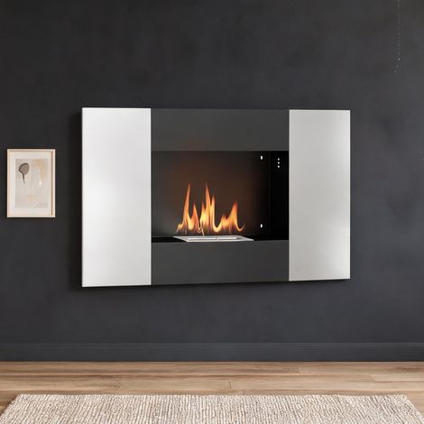 Cheminée électrique argento en acciaio inox 100 x 15 x 54 cm (1/5)