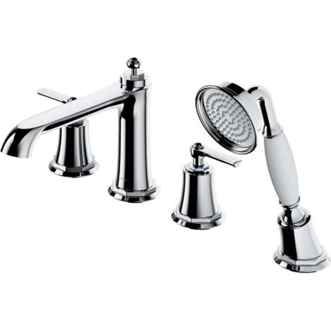 OMNIRES Armance - Grifo para el borde de bañera, 4 orificios, cromo AM5232CR