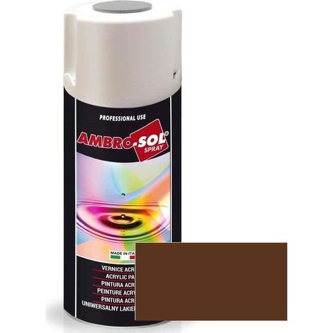 spray acrílico. base acrílica. acabado brillante. marrón pardo ral 8007. envase metálico. contenido 400ml - ambrosol