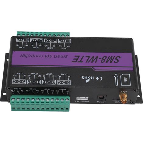 Automate de portail GSM 8 canaux, contrôleur d'accès mobile 4G, télécommande, alarme de coupure de courant par SMS, prise UE 100-240 V (1/5)