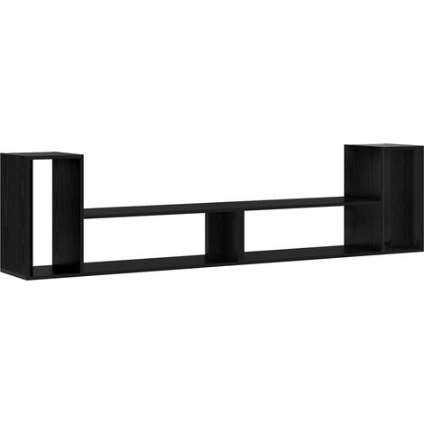 Meuble TV 100 x 30 x 50 cm Chêne noir Bois d'ingénierie vidaXL (1/5)