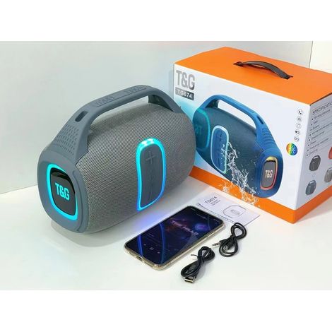 FLITI 30W Portable Boombox Speaker, HD Stereo, Colorful LED Lights, 12H Battery Life, Bluetooth, Waterproof, FM Radio for Parties, Beach, and Garden (1/5)