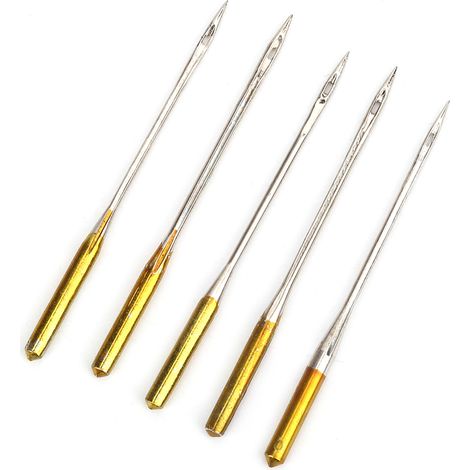 Lot de 5 aiguilles pour machine à coudre électrique, pièces détachées pour machine à coudre domestique compatibles avec SINGER (1/5)