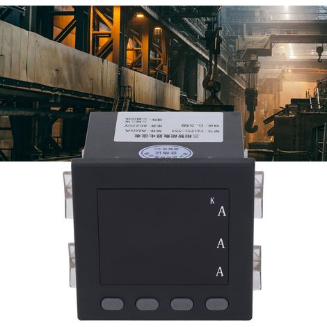 Compteur d'énergie multifonctionnel triphasé 220 V, ampèremètre numérique intelligent triphasé (1/5)