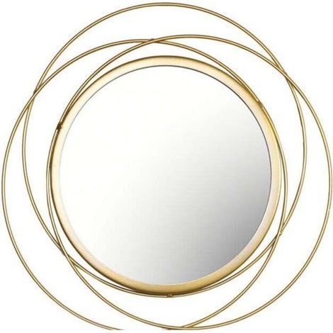 Miroir Rond pour Decoration Murale dans Maison. Salon Et Miroir Doré pour Décoration C (1/4)