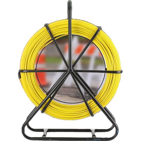 Glasfaser-Angelschnur, 100 m lang, 6 mm Durchmesser, ABS-verstärkt, Temperaturbereich -40 bis +80 °C, Verpackungsgewicht 7 kg (1/5)