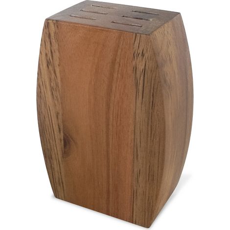 Serge - Bloc bois d'acacia pour 6 couteaux steak
