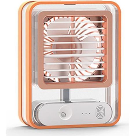 Ventilateur de pulvérisation - Orange - Portable - USB - 3 vitesses - 60 dB (1/4)