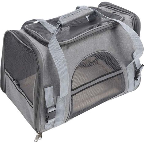 Sac de transport portable pour chat et chiot, pliable et portable, idéal pour les voyages, le camping, le shopping et la randonnée. (1/5)