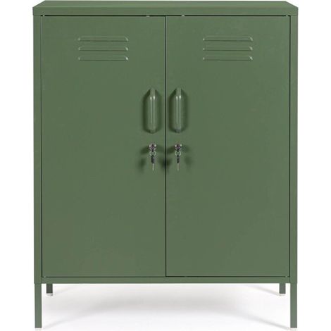 Cassettiera "Cambridge" per interno, con 2 Ante -Verde (1/6)