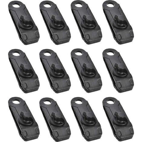 Clips de Bâche Pince de Tente avec œillet Clips Fixation pour Tente Bâche Camping en Plein Air (1/4)
