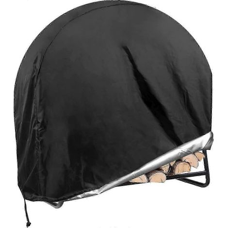 Housse ronde extérieure imperméable et résistante aux UV de 40 pouces pour range-bûches - Idéale pour protéger les bûches (1/5)