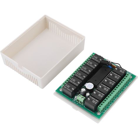 Émetteur et récepteur de télécommande sans fil RF à 12 canaux avec relais 12 V CC (1/5)