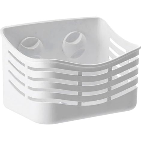 Étagère de douche à ventouses pour une aération optimale la salle bain, grande capacité, (1/5)