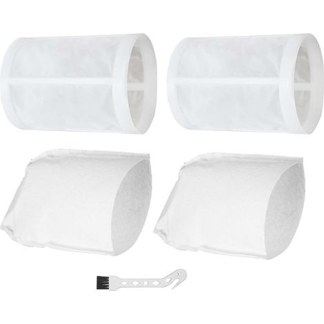 Juego de 2 prefiltros y 2 accesorios para aspiradoras Makita CL100D, CL106, CL180, 443060-3 451208-3, para aspiradoras inalámbricas Makita, filtros lavables y prefiltro, con cepillo de limpieza. (1/5)