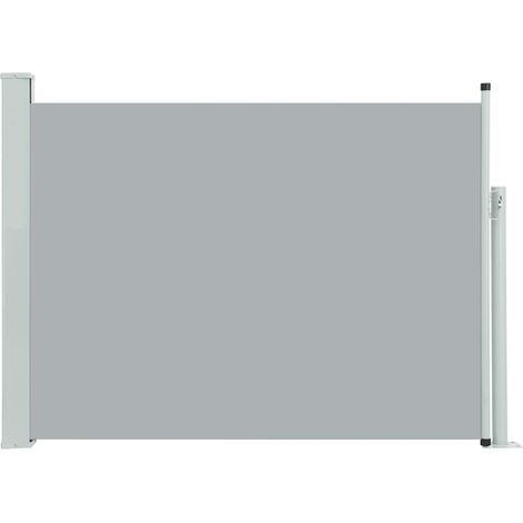 Ausziehbare Seitenmarkise 100×500 cm Grau vidaXL
