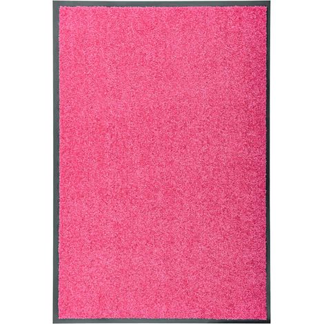 Felpudo lavable rosa 60x90 cm vidaXL