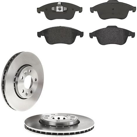 KIT FRENI ANTERIORI compatibile con RENAULT SCÉNIC III (JZ0/1) - DISCHI + PASTIGLIE OEM: P 68 047 / 17977 /SOSTITUZIONE DIRETTA/BASSA POLVERE/SILENZIOSO