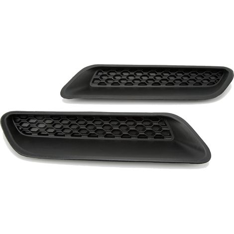 2 Stück Seitenlüftungsabdeckungen für die Motorhaube 68324991AA Rostfrei und farbecht Ersatz für Dodge Ram 1500 Truck RT 2009–2018 (1/5)