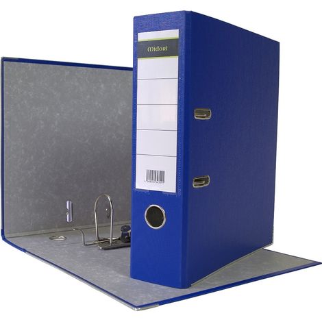 100 x Ordner A4 8 cm PP Kunststoff Blau Aktenordner Briefordner Breit 80 mm