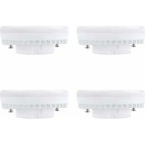 Spot LED GX53 9W Blanc Chaud 3000K, 900LM, AC 230V, Equivalent CFL GX53 15 18W, 120° Ampoule Réflecteur LED GX53 pour Meuble Cuisine/Armoire, non dimmable, lot de 4 [Classe énergétique A+] (1/5)