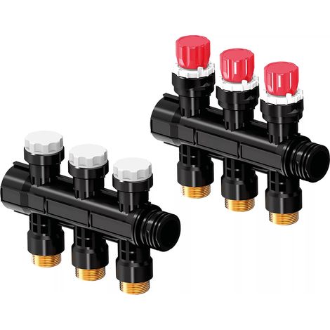Uponor Vario PLUS Distribuidor con válvula LS 3X 3/4 Euro, 1030580