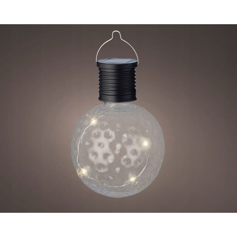 Ampoule solaire en plastique 7,8 x 11,2 cm, lampe suspendue (1/2)