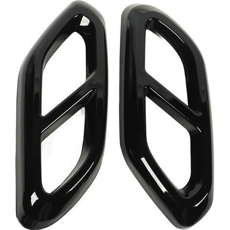 1 paire de couvercles de silencieux d'échappement décoratifs, Protection solide, remplacement de voiture pour Benz classe GLC X254 AMG Line, noir brillant (1/5)