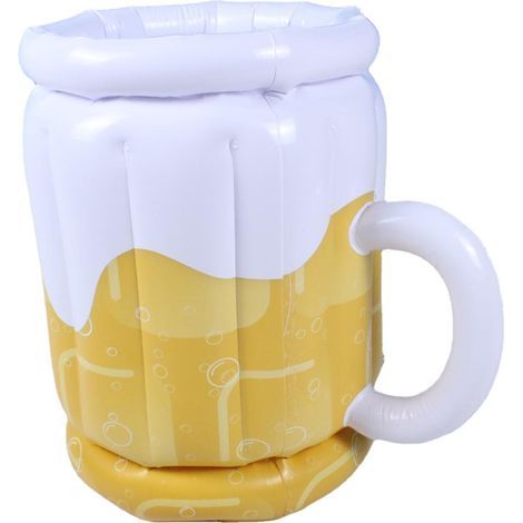 Tragbarer, aufblasbarer Eisbehälter für Freibad, Bierglas, aufblasbare Eisbar, Wassergetränk, aufblasbares Eisglas, 32 x 44 x 44 cm (1/5)