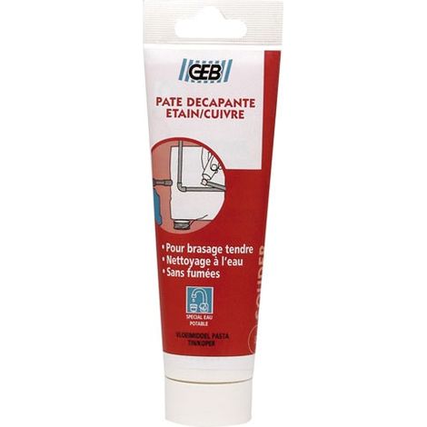 Geb Pâte décapante étain cuivre Tube 125 ml pour soudure