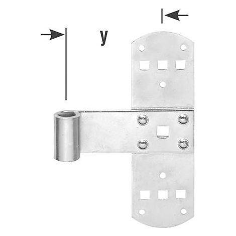 Gond D13 x160mm  chromé brillant (1/2)