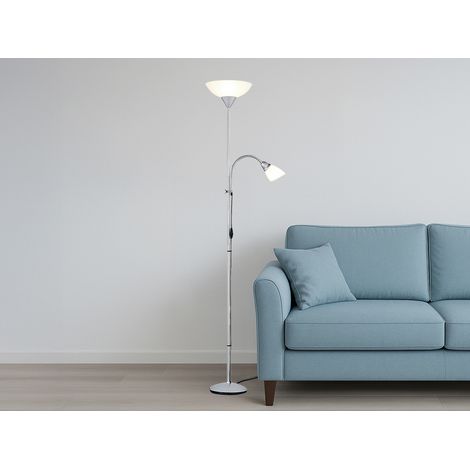 Deckenfluter ERZWO mit flexibler Leselampe, Höhe 180cm (1/5)
