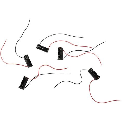 5 Pièces Support Pile 23A 12V - Boîtier Clip Noir pour A23 (1/5)