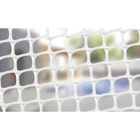 Malla pl谩stica cuadrada blanca (0,5x0,5 cm) 1x5m (1/2)