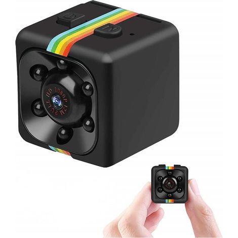 Kaelt - Mini Caméra, Caméra Cachée HD 1080P, Caméra Portable Sans Fil avec Détection de Mouvement et Vision Nocturne pour Maison, Voiture, Bureau (Noir) (1/5)