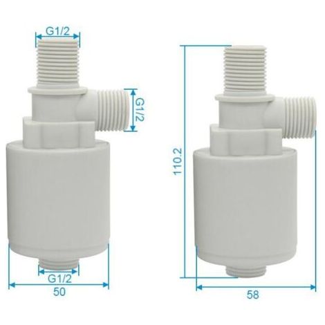 Vanne de régulation automatique du niveau d'eau Vanne à flotteur G1/2 (1/2)