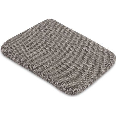 PROLOISIRS Lot de 8 galettes PICNIC CURV - 40 x 33 x 3,5 cm - Olefin gris