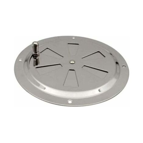 Ventilations rondes en acier inoxydable Grille de ventilation Reglable Rond Évent d'Aération Grille Évent à persiennes en acier inoxydable pour Fumeur,Camping-Car,Maison,Yachts Diamètre 125mm,1 pièce