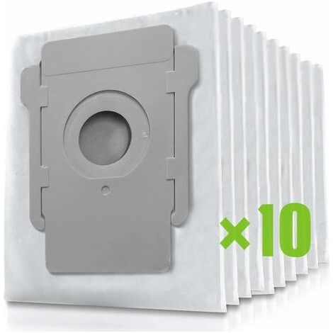 10 Remplacement Roomba pour iRobot Roomba i7 i7+ / S9 / S9+ / i3/ i3+ / i4 Sacs à poussière pour aspirateur, sac de support d'extraction de sac à poussière pour iRobot Roomba Allen Clean (1/5)