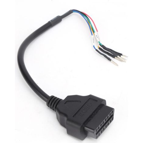 Universeller OBD2-Kabelbaum für Autos und Motorräder, 16-poliger Kabelteststecker-Adapter - Crezuo