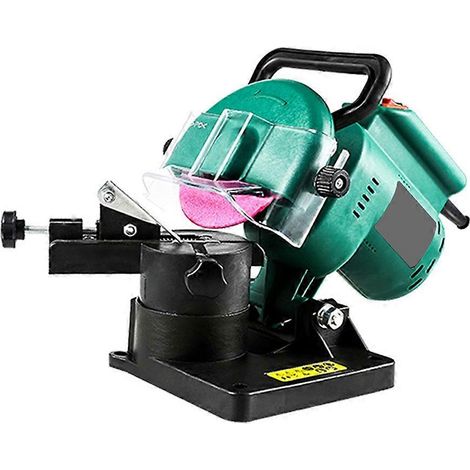 Affûteuse de chaîne électrique automatique pour chaîne de 100 mm, réglable jusqu'à 8 500 tr/min, prise européenne. (1/5)