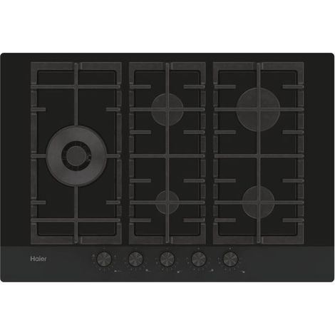 Haier I-Move Series 6 HAVG7WL4HBPB. Colore del prodotto: Nero, Posizionamento dell'apparecchio: Da incasso, Dimensione della larghezza del piano cottura: 74.5 cm. Tipo di controllo: Manopola, Posiz... (1/2)