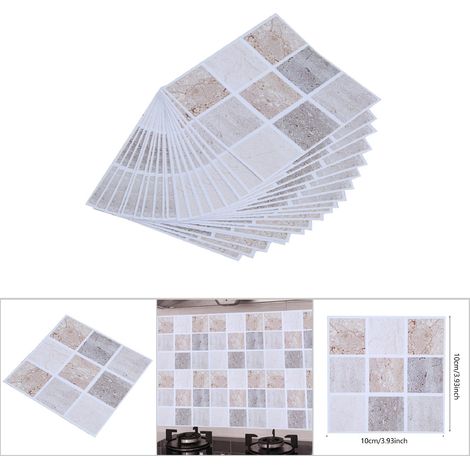 18 Transferaufkleber für Mosaike, Bad und Küche, Heimwerkerprojekte (10 x 10 cm) – 18 Stück pro Packung (1/5)
